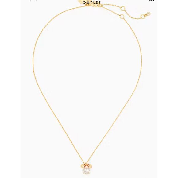 Disney x Kate Spade NEW necklace - Minnie Mouse clear - Picture 4 of 10